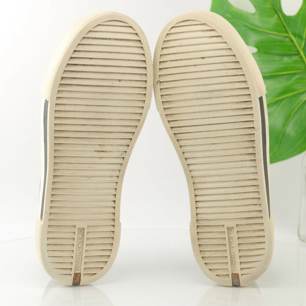 Kendall Kylie Tyler Womens Platform Sneaker Size 7.5 Black Leather Shoe Lace Up - Picture 10 of 12